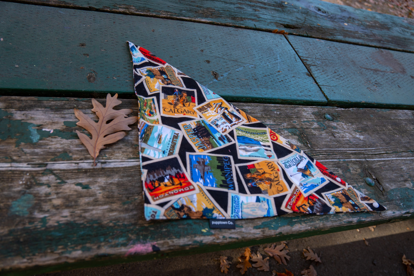 Canadian Traveler Pet Bandana with Snaps