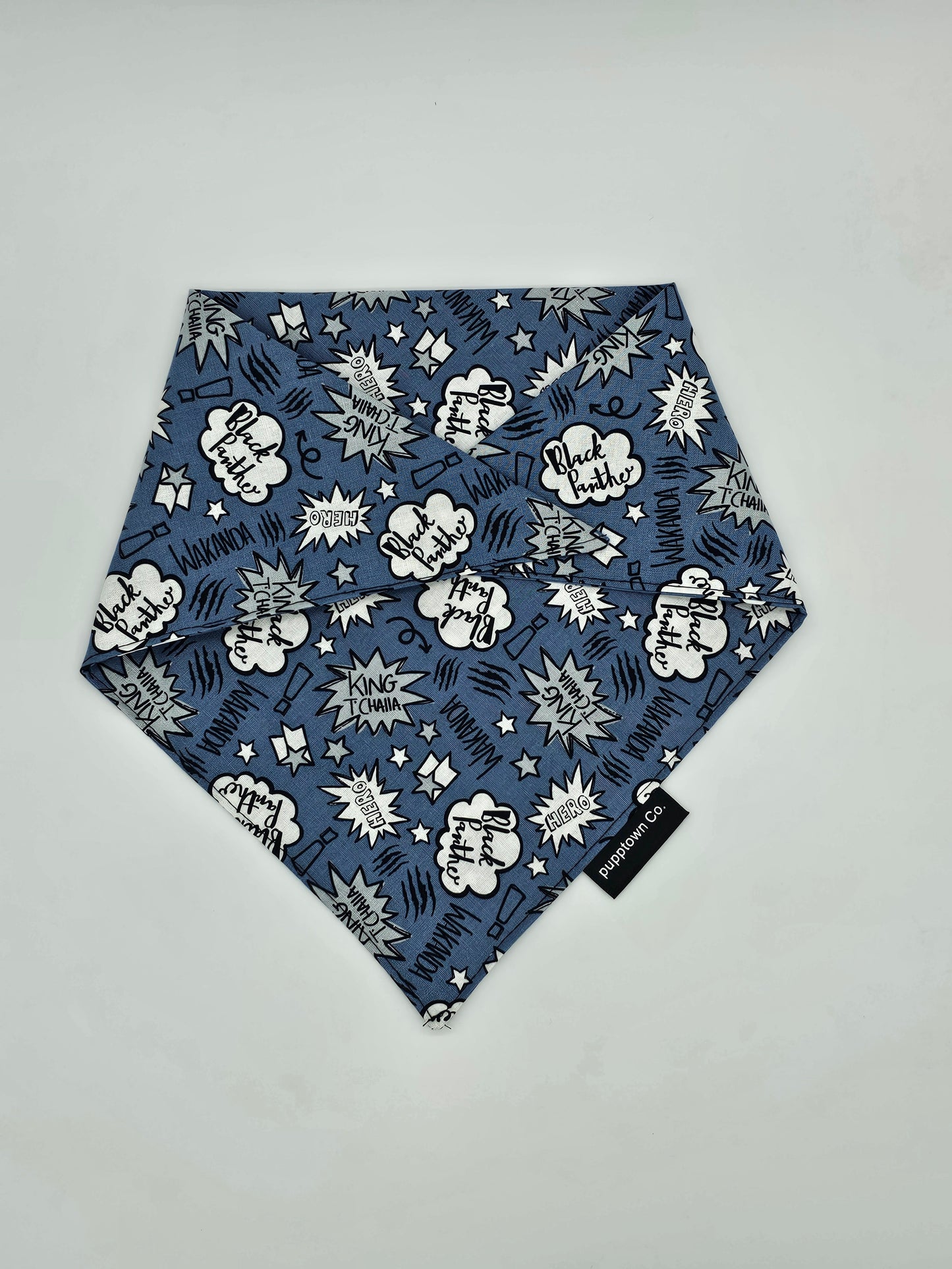 Wakanda Forever Black Panther bandana (with snaps)