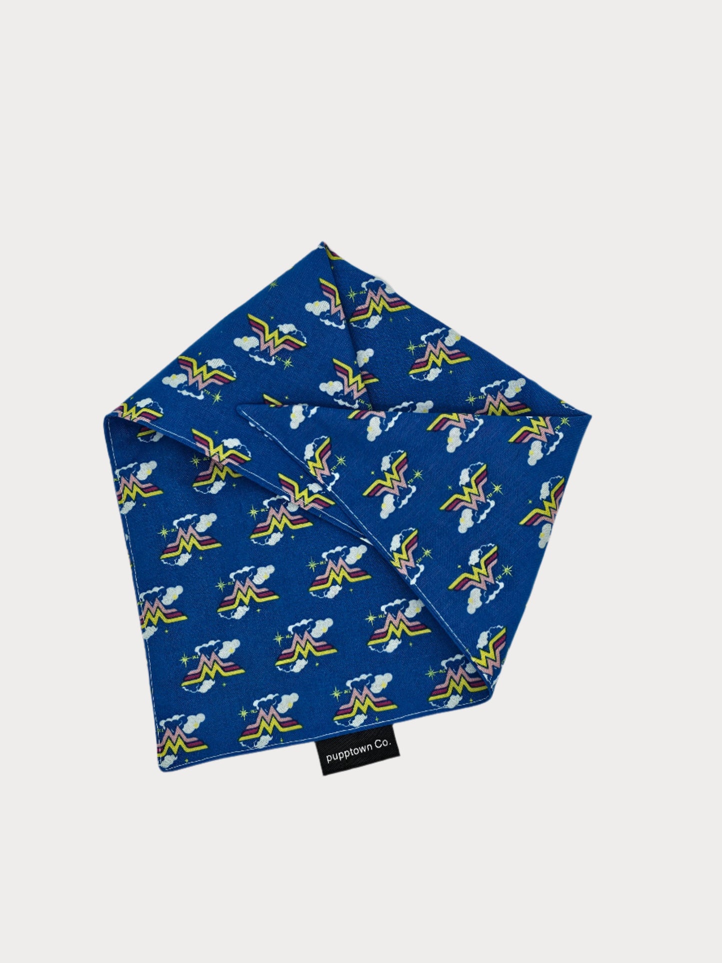 Wonder Wo-Meow Pet Bandana with Snaps