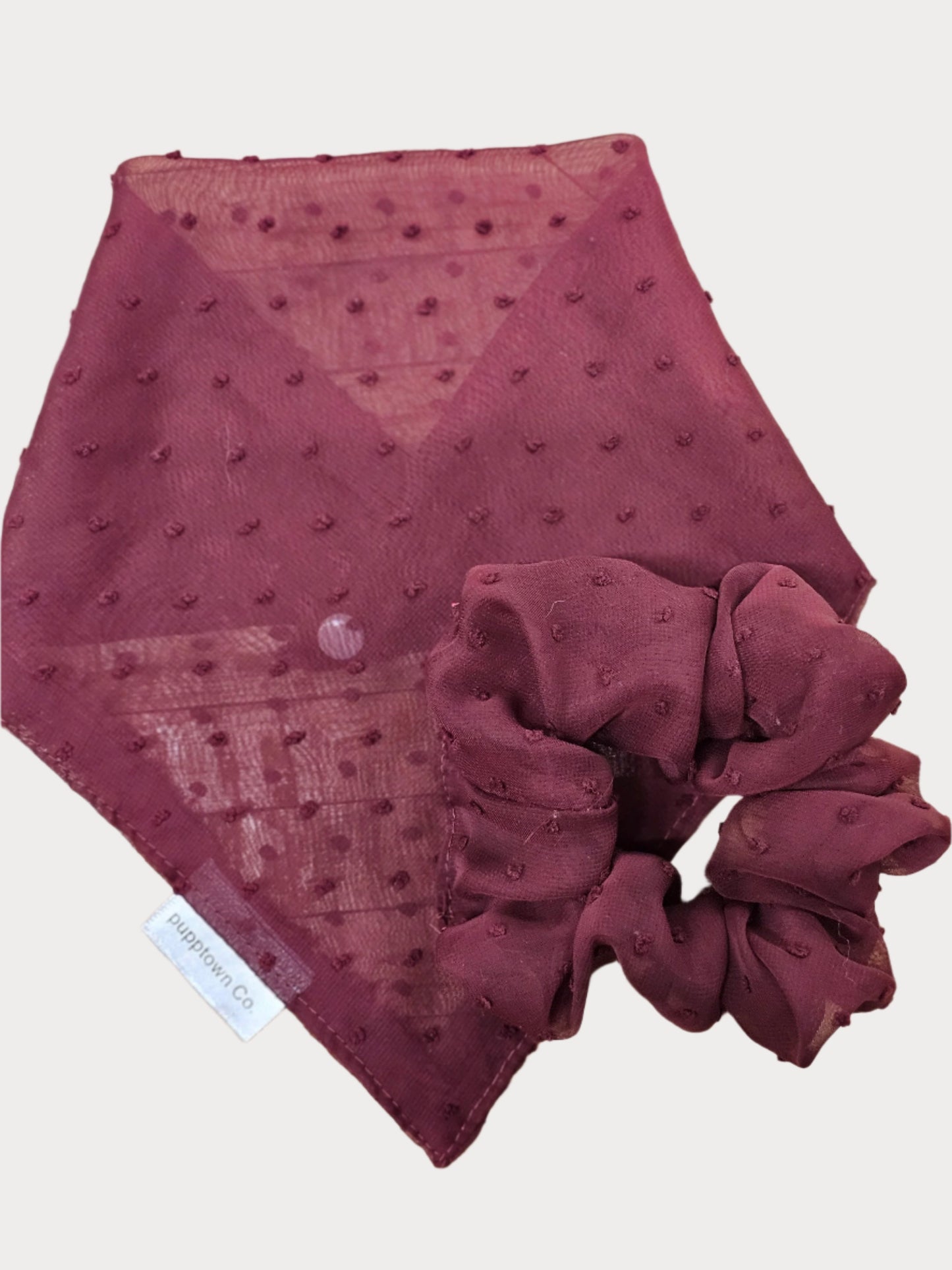 Maroon chiffon Bandana
