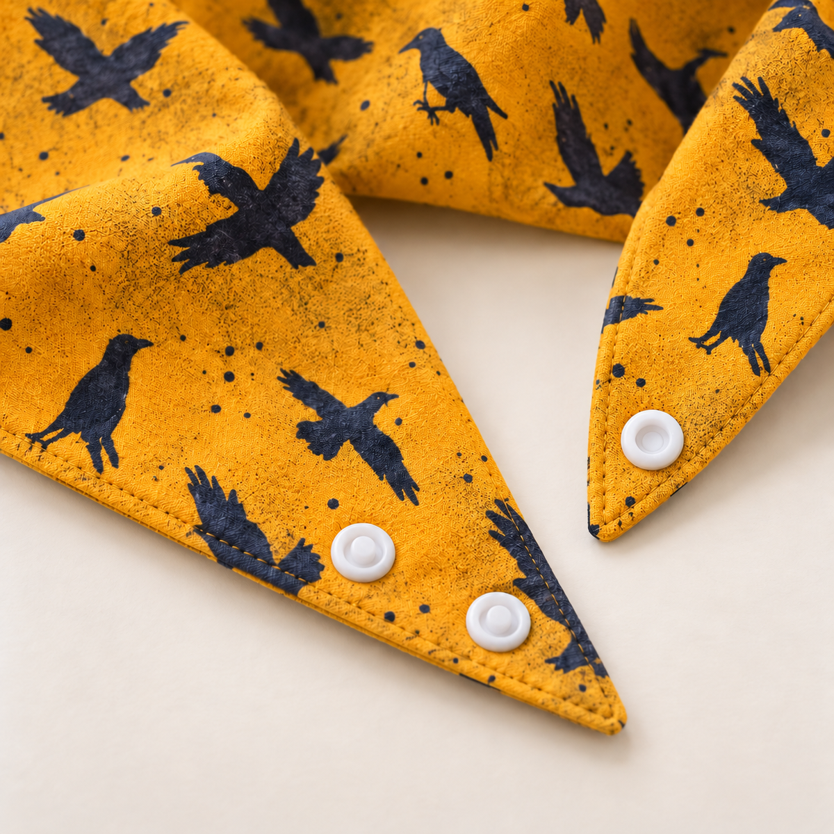 Midnight Crows | Reversible Cotton Dog Bandana