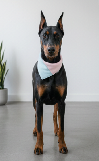 Pastel Patchwork Felt Dog Bandana