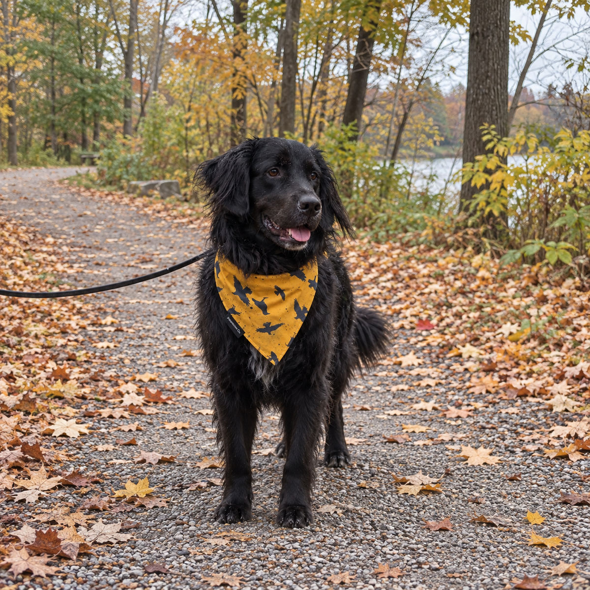 Midnight Crows | Reversible Cotton Dog Bandana