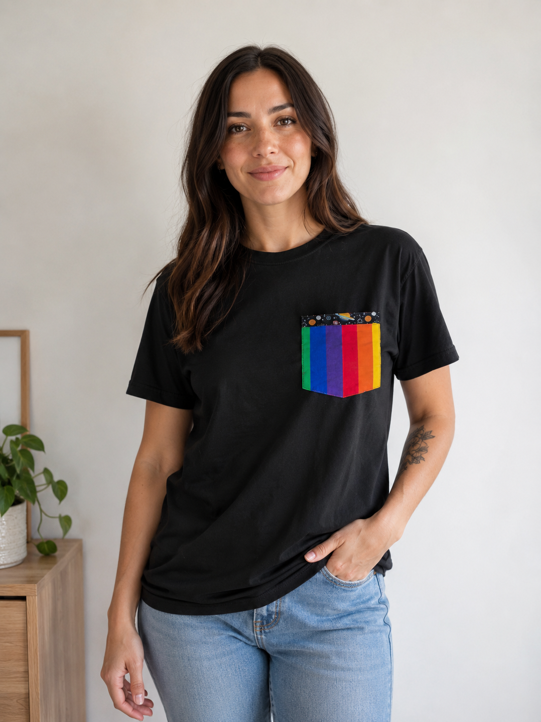 Galaxy Pride Pocket Tshirt